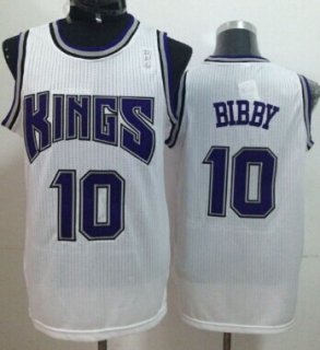 Sacramento Kings #10 Mike Bibby White Swingman Jersey