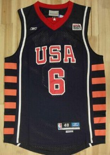 2004 Olympics Team USA #1 Tracy McGrady Navy Blue Swingman Jersey