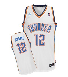 Oklahoma City Thunder #12 Steven Adams White Swingman Jersey
